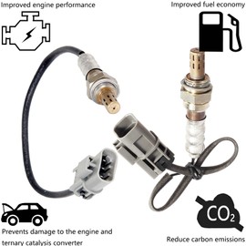 Dropwater 1 Pair Front and Rear O2 Sensors Replacement for Nissan 1998-1997 200Sx,1999 1998 1997 Sentra 1.6L,Replaces#234-3089 234-4705,Set of 2pcs