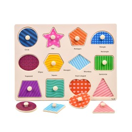 FUGLUS Montessori Spielzeug 1 2 3 Jahr Geburtstag Geschenke,Holzpuzzle 1 Jahr,Steckspiel Babyspielzeug Farben Formen lernspielzeug Motorikspielzeug 12 18 Monate Kinder Junge mädchen