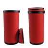 BangBoom 2 Pieces Leather Car Tissues Holder Cylinder with Window