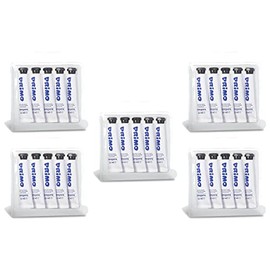 Primo 5 x 5 Tubes Aluminium 12ml Paint Gouache White 100