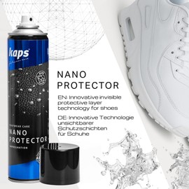 Kaps Nano Protector – 2x13.52 fl oz – Shoe & Boot Waterproofer for Leather, Suede, Nubuck, Textile & Canvas – Repellent