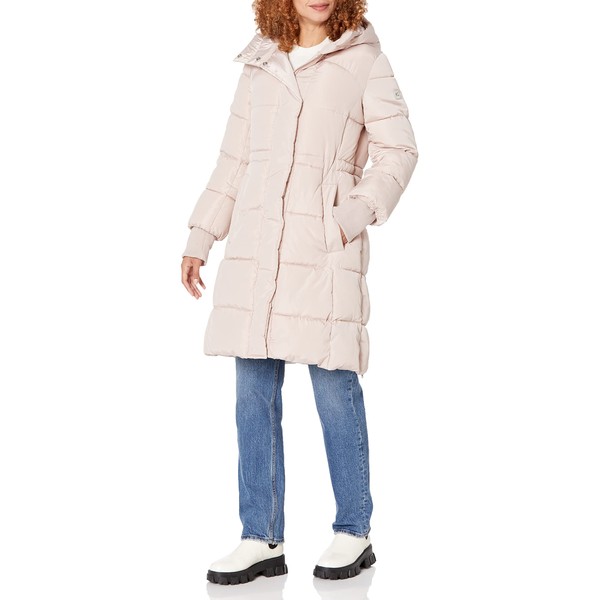 Kenneth Cole Women's Down Alternative Puffer Jacket, Memory ANORK Rose