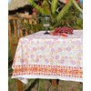 GURU SHOP Hand Printed Tablecloth, Table Runner, Block Print, Boho