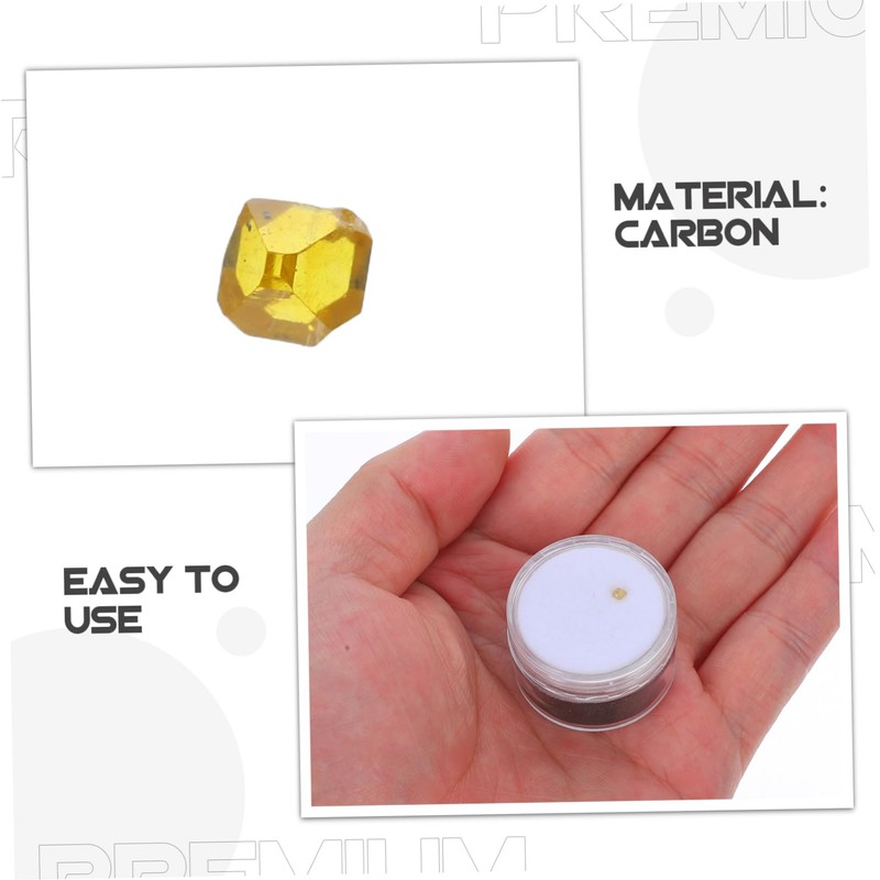 iplusmile Synthetic Diamond Specimen Full Drill Round Decorative Gems for