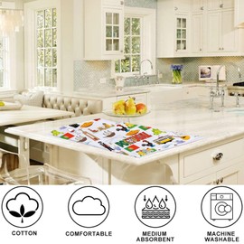 LEVLO Portugal Trip Kitchen Towel Portugal Souvenir Gift Portugal Tour Tea Towels Portugal Housewarming Gift (Portugal Towel)