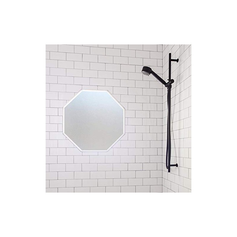 PROTINT WINDOWS Precut Frosted Privacy Octagon Window Film, Self Static