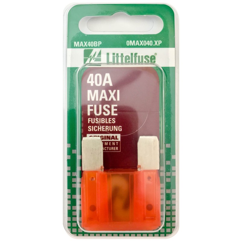 Littelfuse Maxi Blade Fuse, Orange 40 amp, 1 per pkg.