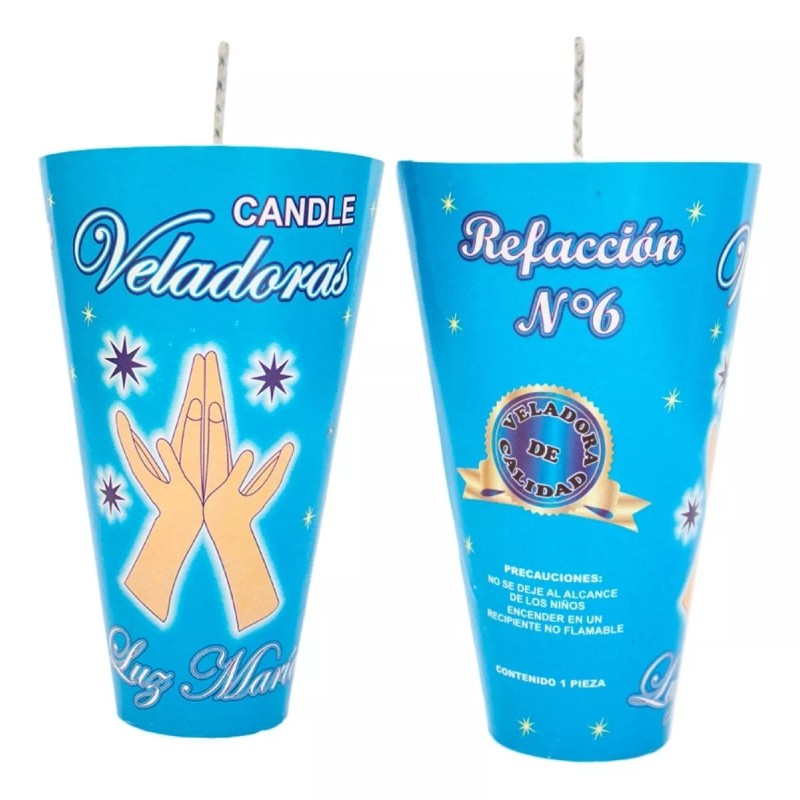 CEB Caja Veladora Repuesto Numero 6 (40 Piezas).