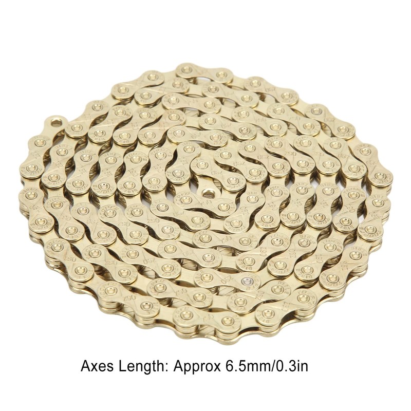 9 Speed Bicycle Chain, Double Bridge Design Mountain Bicycle Chain,