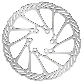 BUCKLOS 140mm 160mm 180mm 203mm MTB Disc Brake Rotor with 6 Bolts, Bicycle Brakes Stainless Steel Rotors M5 Screws, Opposite Hole Distance 44mm, fit Mountain Road Bikes MTB BMX