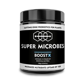SUPER MICROBES Super Microbes Boostx (150GR) - Grünpflanzendünger mit Mykorrhiza und Effektiven Mikroorganismen - Hochleistungs-Zimmerpflanzen Dünger für bis zu 10-fache Ernteerträge