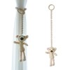 Curtain Tiebacks, Bear Curtains, Ties, Wooden Ties for Curtains, Window