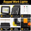 29000LM Rechargeable LED Work Light with Stand,Magnetic Base&Remote Control,12000mAh,Cordless Work