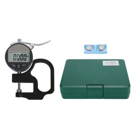 Digital Thickness Gauge 0.001mm/0.00005in 0‑12.7mm Electronic Micrometer Thickness Meter with LCD Display Inch Metric Unit Conversion