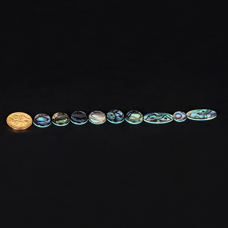 9pcs Colorful Abalone Shell Key Button Inlays for Tenor/ Alto/