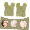 TOVINANNA 2pcs Natural Jade Scraping Tool for Face Massage Multi-function