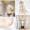 CATINER 11" Amber Hammered Glass Pendant Light, Blown Glass Hanging