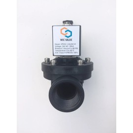 WIC Valve 1" Inch PA66 Plastic Zero Differential Electric Solenoid Air Water Valve 24V AC
