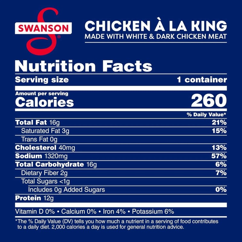 Swanson Chicken á la King - White & Dark Chicken