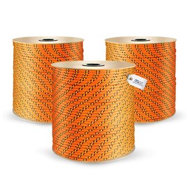 30 m Polypropylene Rope, 3 mm, Orange, Load Capacity up to 123 kg, Braided Line, Textile Rope, Plastic Rope, Braided