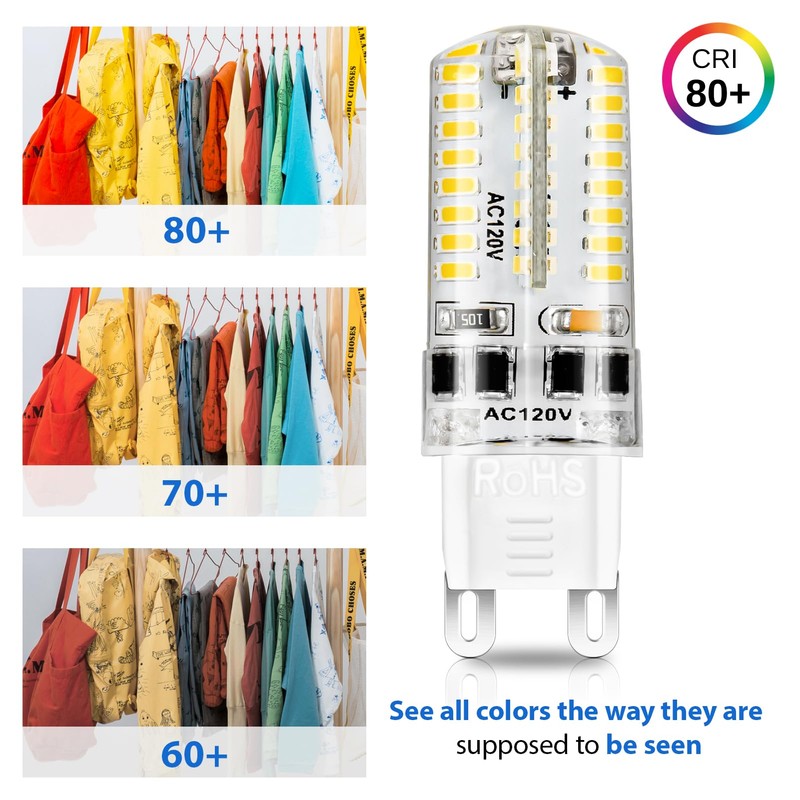 YGS-Tech Dimmable G9 LED Bulbs, 4W(35W Halogen Equivalent), 4000K Natural