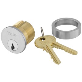 Yale 2553X1-1/8 x 626 x 1765 Mortise Cylinder, Schlage C Keyway, Keyed Random, 6 Pin, 1 1/8", 626 Satin Chrome Finish
