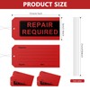 Red Repair Tags (Pack of 100) with Wires Attached