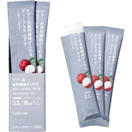 Cycle.me Cycle Me Stick jelly that is easy and delicious to get dietary fiber Lychee Easy to become nutrition for good bacteria Jelly Plus Guar bean dietary fiber Water-soluble dietary fiber Inner care