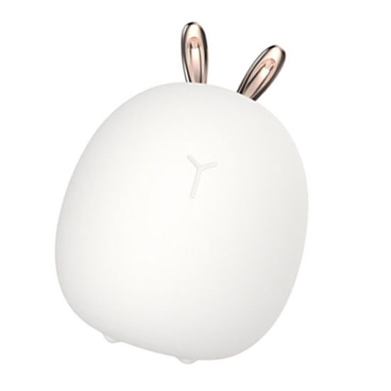 Silicone Night Light USB Rechargeable LED Light Source Cute Rabbit