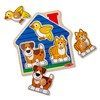 Melissa & Doug Pets Jumbo Peg Wooden Puzzle; Animal Puzzles,