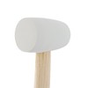 Takagi M&M Rubber Hammer, Wooden Handle, White, 1/2 P