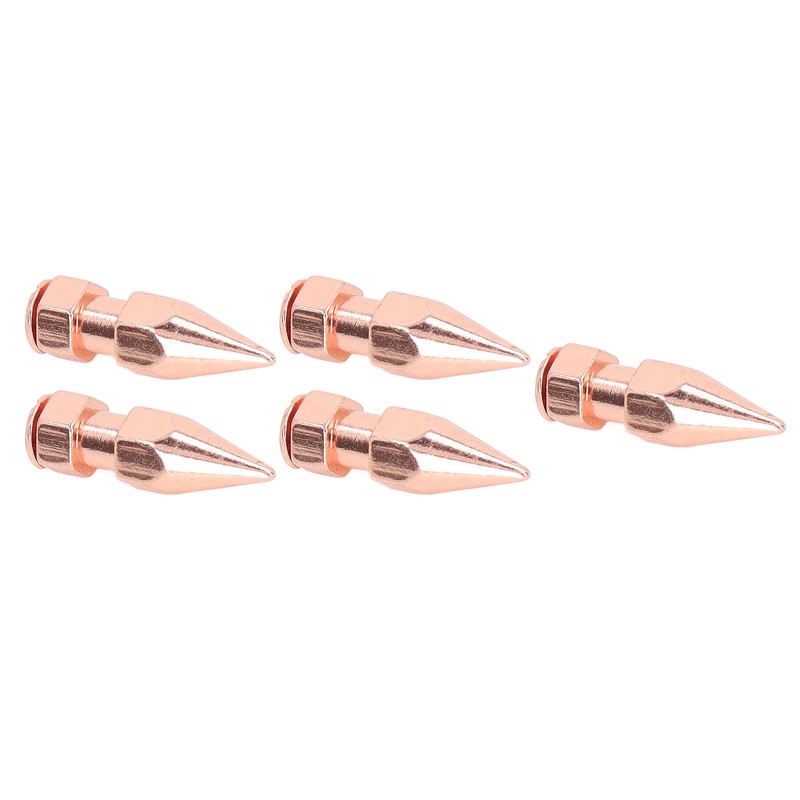 5Pcs Clothing Spikes 8x26mm Hex Rose Gold Strong Copper Punk