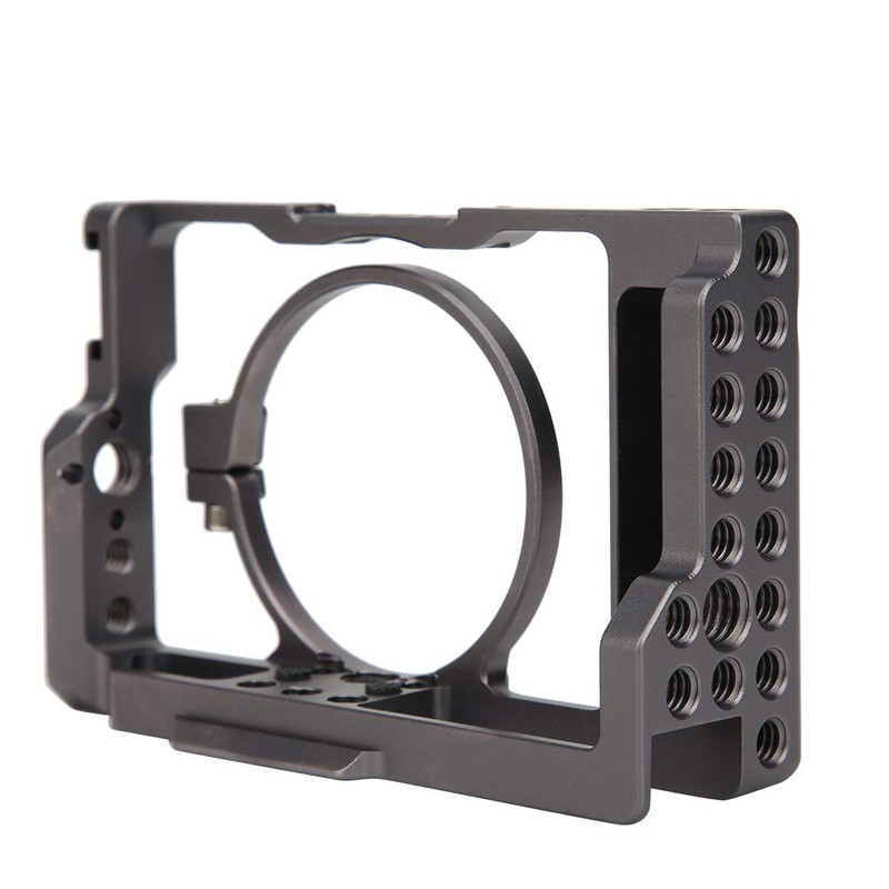 Aluminium Alloy CNCMachining Photography Camera Cage with Rich Extension, 360