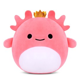 OSDUE Axolotl Plush Toy, Cute Dolls Pillow Salamander Plush Doll Accessory Cuddly Squishy Comfort for Kids Boys Girls Girlfriend Home Decoration (Pink)