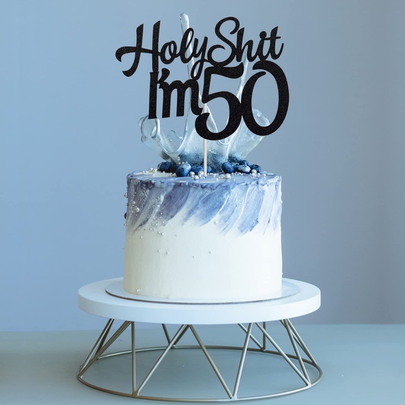Decoración para tarta con texto en inglés "Holy Sh*t I'm