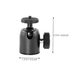 KONTONTY 1 Set Rotating Tripod Ball Head Lightweight Mount for Camera Projector Durable Screw Tripod Accessory for Photography Video Recording
