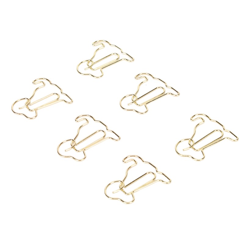 100pcs Dog Shape Paper Clips Improved Slip Resistance Rust Proof