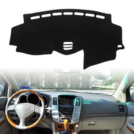 Clidr Car Dashboard Cover Silicone Non-Slip for Lexus RX300 RX330 RX350 2004-2006 2007 2008 2009 Dash Mat Anti-UV Carpet (Black Edge)