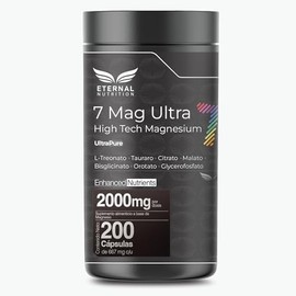 SEVEN MAG ULTRA 7 Tipos de Magnesio 200 capsulas (2000mg por porcion) con L Treonato de Magnesio, Citrato de Magnesio, Glicinato de Magnesio, by...   