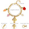 LCTrusttmor Gahna 18K Gold Mushroom Bracelet for Women, Non Tarnish