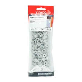 Timco - Hinged Screw Caps - Small - Light Grey (Size To fit 3.0 to 4.5 Screw - 100 Pieces)