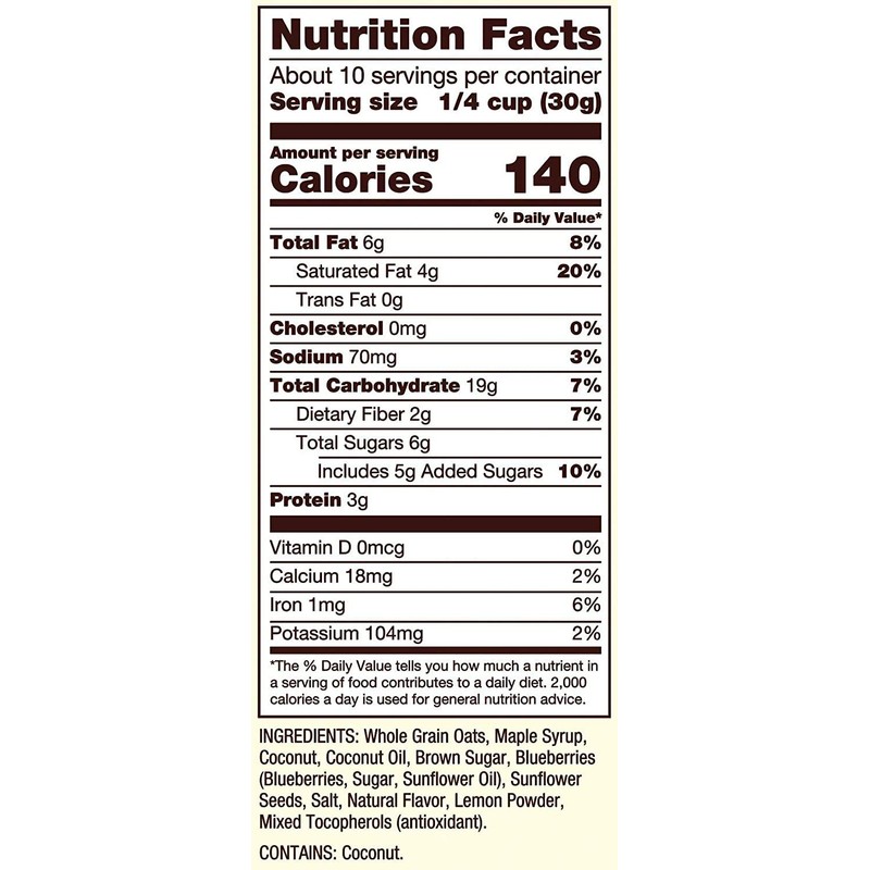 Bob's Red Mill Pan-Baked Granola Lemon Blueberry, 11 Ounce (Pack