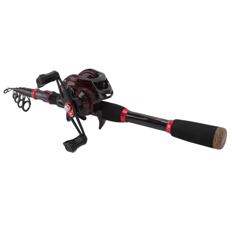 Fishing Rod and Reel Combos Carbon Fiber Telescopic Fishing Pole