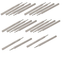 Sourcingmap 2.35mm Shank 0.5mm Dia Diamond Head Ball Shaped Grinding Mounted Point Bit 20pcs