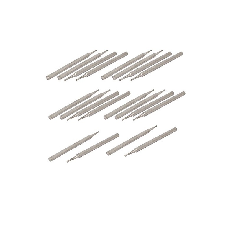 Sourcingmap 2.35mm Shank 0.5mm Dia Diamond Head Ball Shaped Grinding