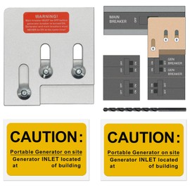 Generator Interlock Kit Suitable for Square D QO or Homeline 150 or 200 amp Panels, 1 3/8 Inches Spacing Between The Main and Generator Breaker, Professional Generator Interlock Kit
