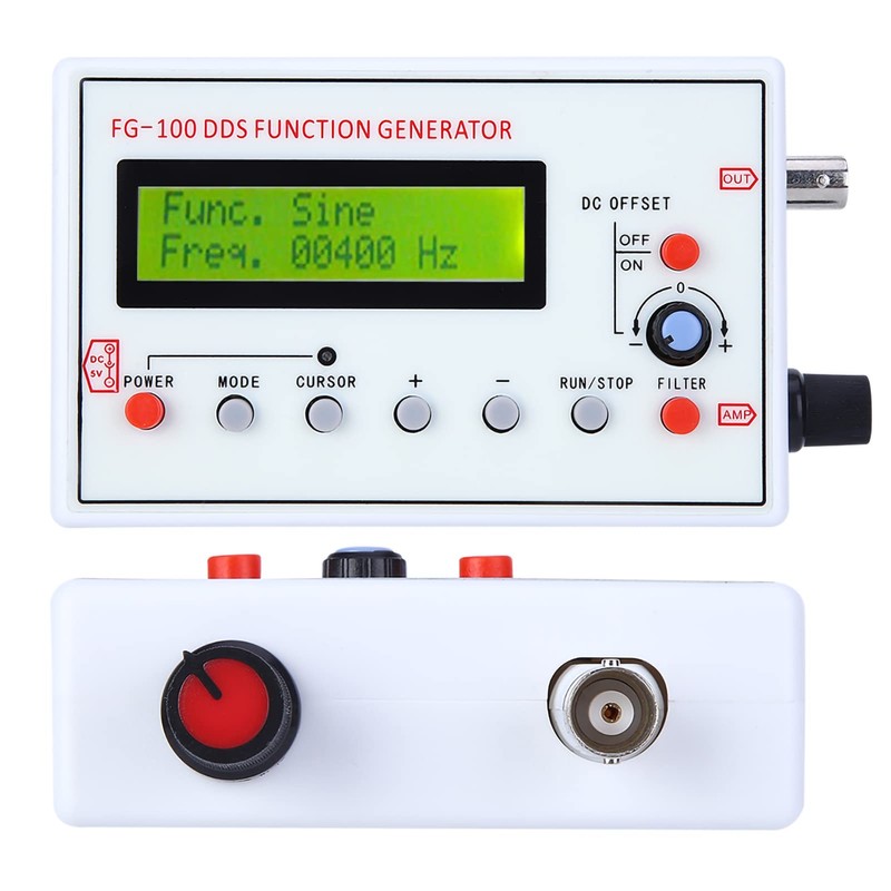 Lwuey Precise DDS Signal Generator 1Hz 500Hz, Multiple Waveform Generation