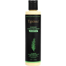 Champú orgánico para el crecimiento del cabello con romero para mujeres y hombres Champú natural para fortalecer y espesar con queratina hidrolizada para cabello fino y caída del cabello 7.4 fl.oz