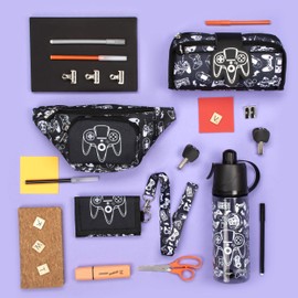 Fringoo - Belt Bag for Boys | Suitable for Boys or Teenagers | Belt Bag with Adjustable Belt Strap - Game Over