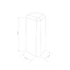 EGGER Outer Corner 6 cm Cubic Ash Beige Set of